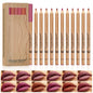 Kit com 12 Lápis de Contorno Labial Matte – Pigmentação Intensa, Fácil de Aplicar, À Prova d’Água e de Longa Duração | Maquiagem Labial Profissional