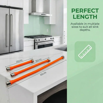 Extensor Torneira Flexível 360º Silicone - Tubo Alongador Rotável | 20/30/50cm
