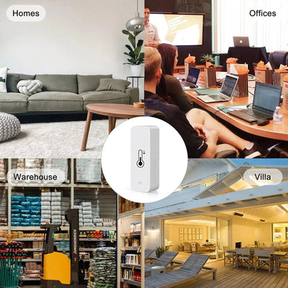 Sensor WiFi Temperatura e Humidade Inteligente | Tuya Smart