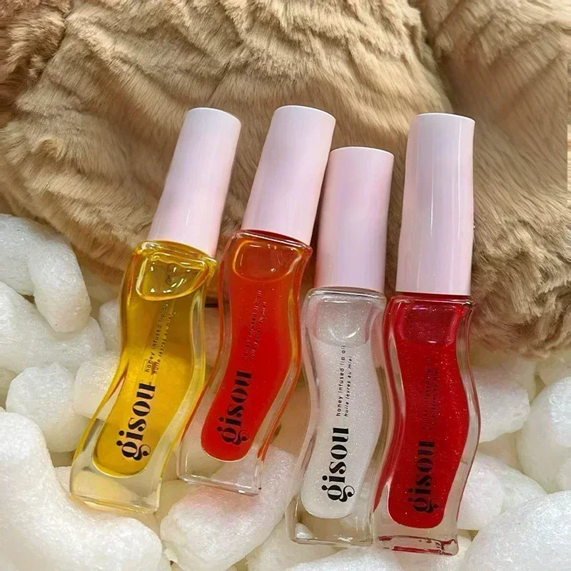 Gisou Lip Balm Óleo Labial Glazed Plum – Hidratação, Volume e Brilho para Lábios Perfeitos