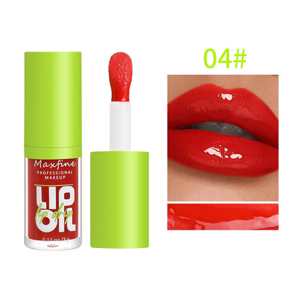 Gloss Labial Impermeável Hidratante Longa Duração - Líquido Não Transfere Embalagem Verde