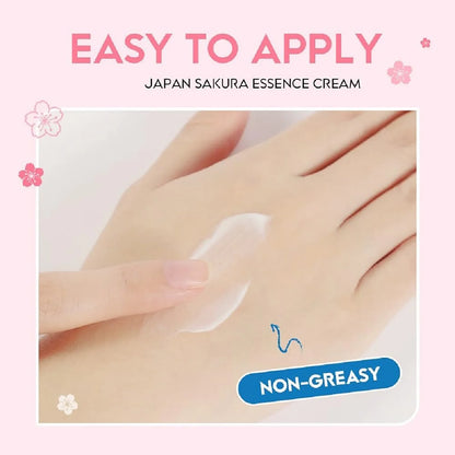Creme de Essência de Sakura Japonês com Ácido Hialurónico | Hidratação e Luminosidade