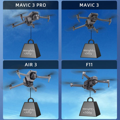 Sistema de Lançamento BRDRC para DJI Mini 4K / Mini 4 Pro / Air 3 / Mini 3 Pro / Mavic 3 / Mavic Pro – Dispositivo de Airdrop para Pesca, Entregas Leves e Resgate
