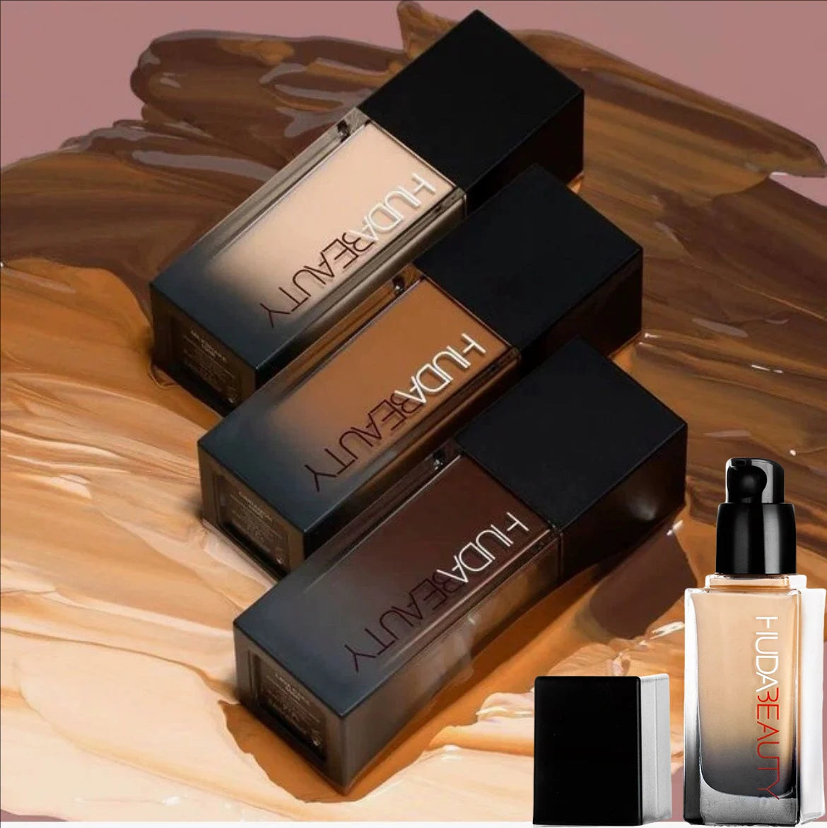 Base Líquida Huda Beauty Matte | Cobertura Total e Longa Duração