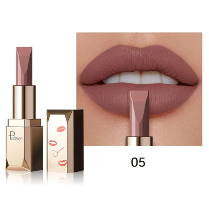 Batom Matte Aveludado 3.5g | Impermeável e Sedoso para Uso Diário