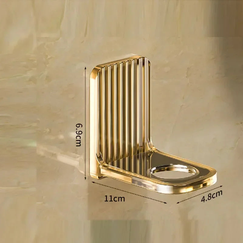 Suporte Gel Banho Parede Ajustável - Champô Sabonete Sem Furos | Organizador WC