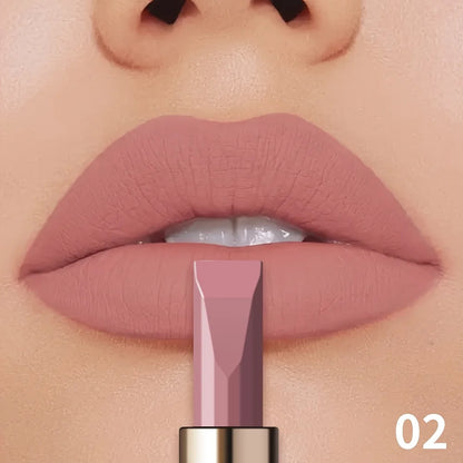 Batom Matte Aveludado 3.5g | Impermeável e Sedoso para Uso Diário