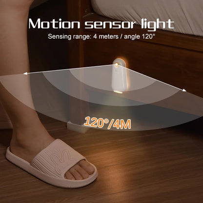 Luz LED para Sanita com Sensor de Movimento - 7 Cores RGB Recarregável | Iluminação WC