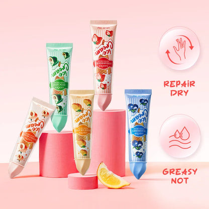 Kit 5 Cremes de Mãos SADOER Gelado de Frutas – Hidratante Nutritivo Iluminador para Cuidado de Pele das Mãos