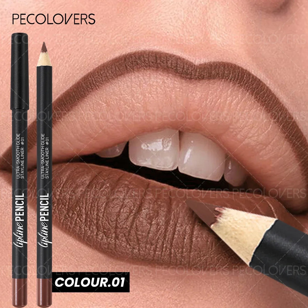 Lápis Labial 2 em 1 Mate – Longa Duração À Prova de Água Tom Pumpkin Spice Cores Ricas Natal