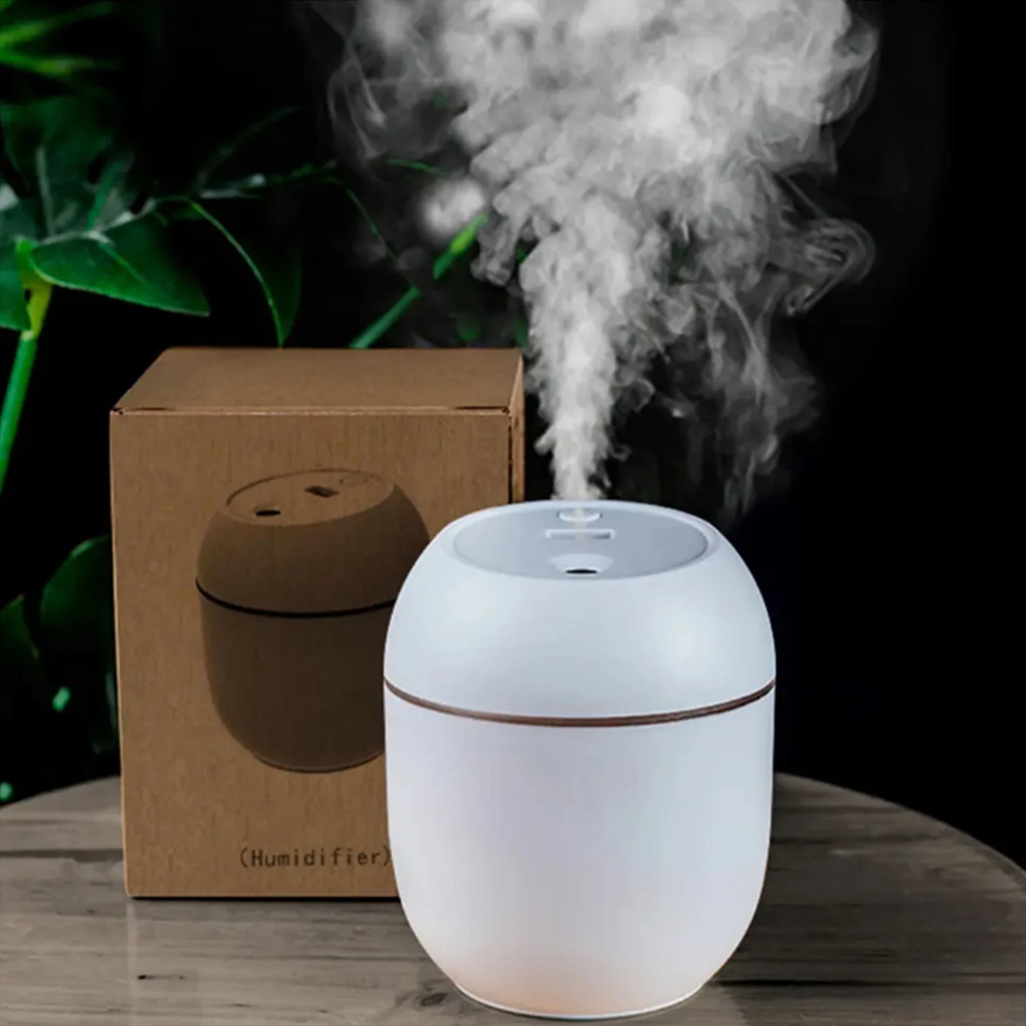 Umidificador USB Mini Difusor Óleos Essenciais - Portátil com LED para Casa e Carro