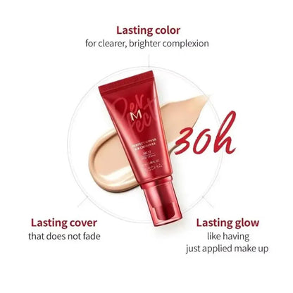 BB Cream Corretor de Poros | Base Líquida Longa Duração Controlo Oleosidade