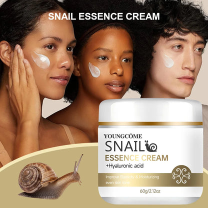 Creme Essência Caracol com Ácido Hialurónico e Retinol | Firmeza, Iluminador e Clareador 30-100g
