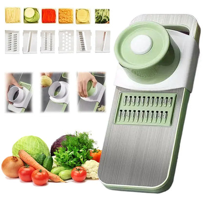 Fatiador de Legumes e Frutas Manual – Ralador, Cortador e Picador de Alimentos | Chopper para Batatas e Vegetais | Acessório Prático para Cozinha