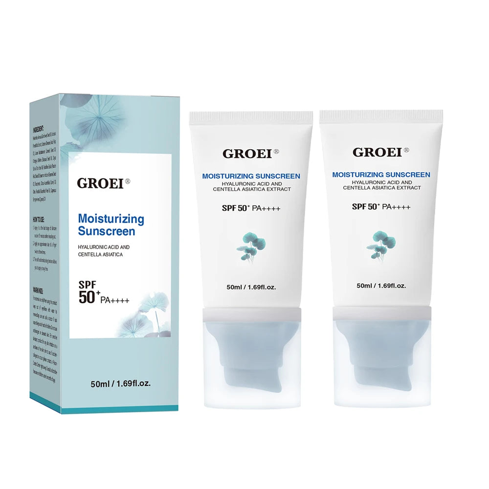 Protetor Solar SPF50+ com Centella Asiática | Hidratante e Proteção UV Intensa
