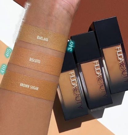 Base Líquida Huda Beauty Matte | Cobertura Total e Longa Duração