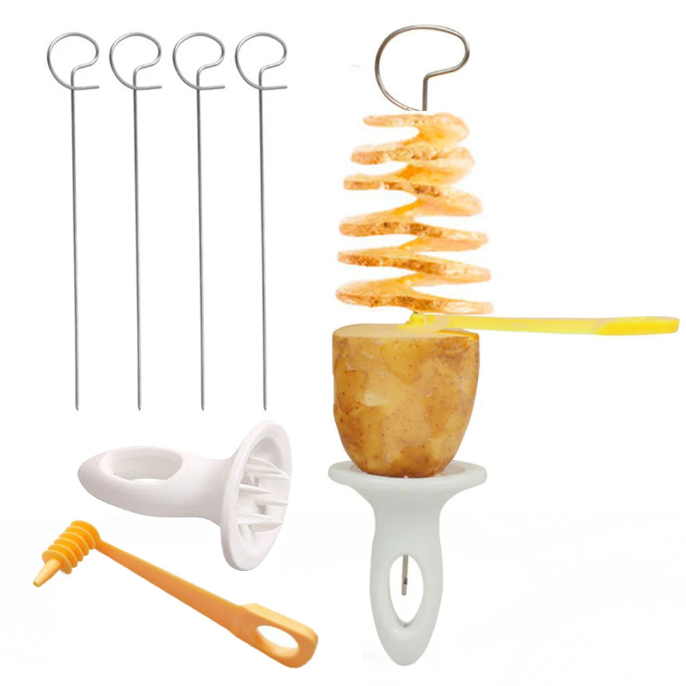 Fatiador Batata Espiral Giratório Inox