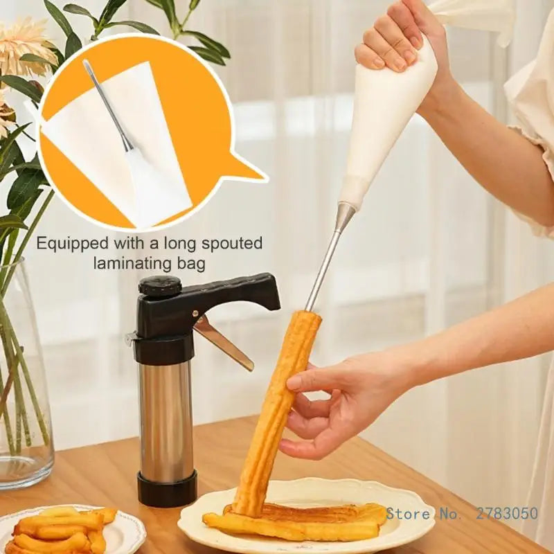 Máquina de Churros Profissional | Prensa para Bolachas e Decoração