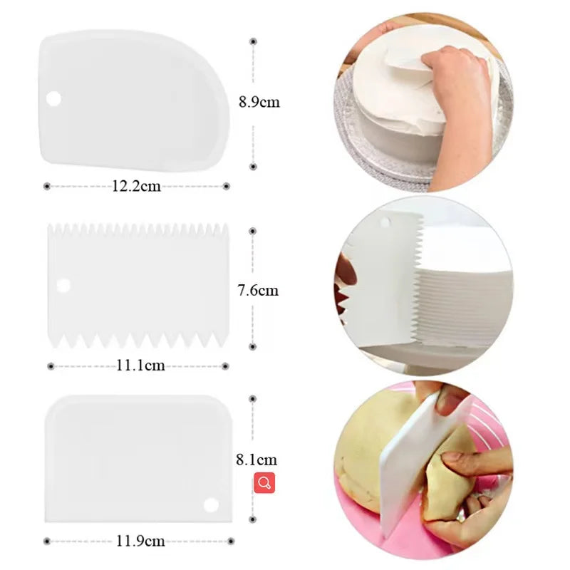 Kit Sacos de Pastelaria em Silicone – Bicos Inox Reutilizáveis para Decorar Bolos