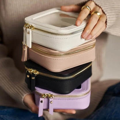 Bolsa Cosmética Mini Transparente | Necessaire de Viagem Impermeável