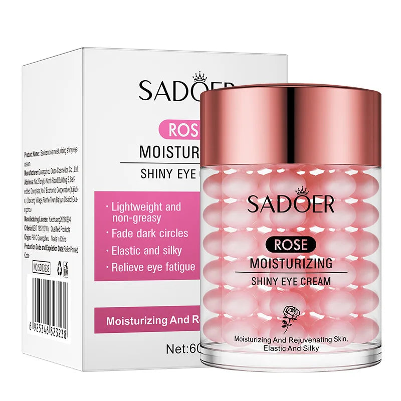 Creme Olhos Rosa SADOER - Anti-Olheiras Bolsas Firmeza Hidratação Contorno Olhos