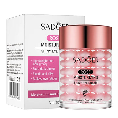 Creme Olhos Rosa SADOER - Anti-Olheiras Bolsas Firmeza Hidratação Contorno Olhos