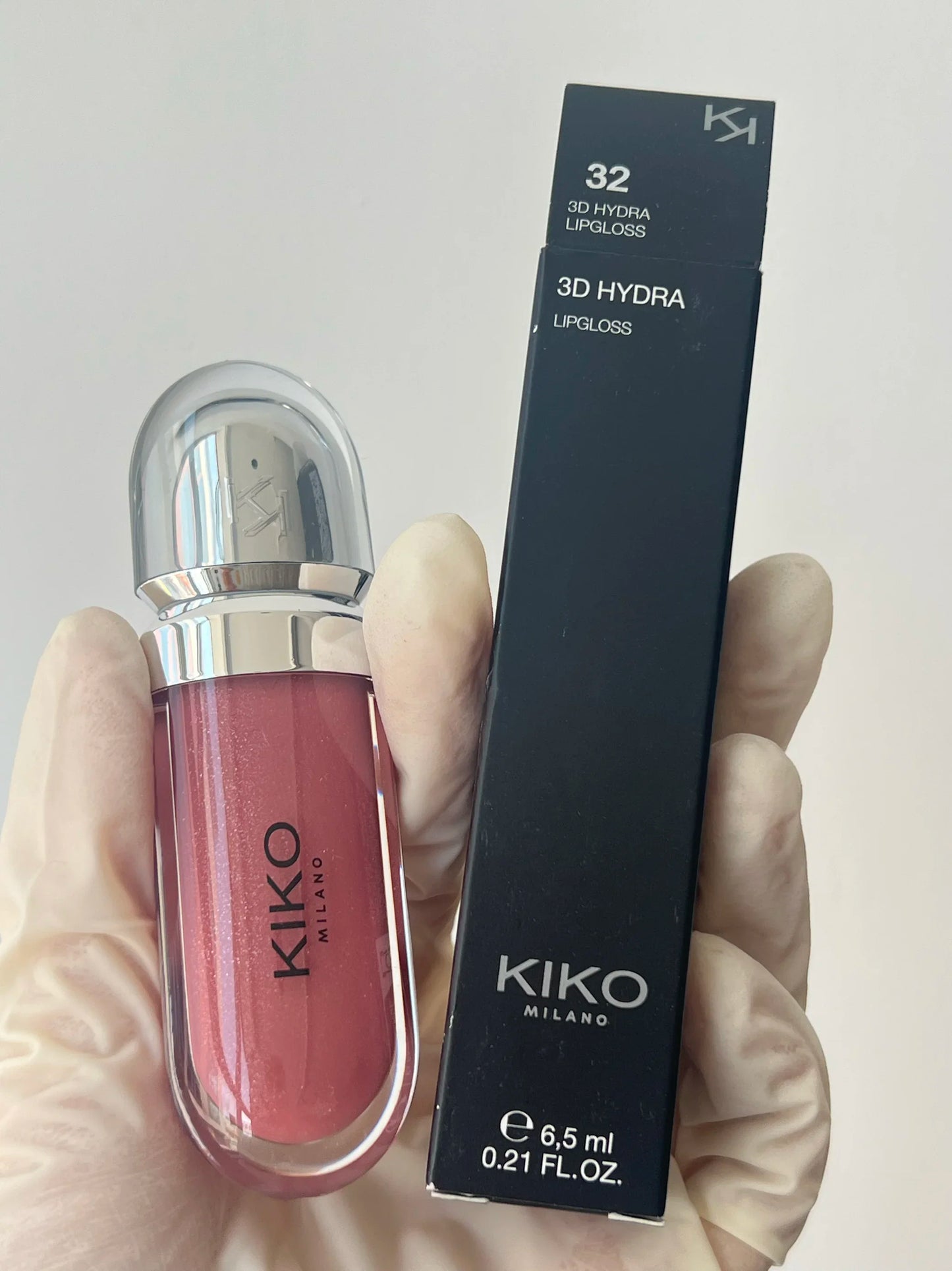 Gloss Labial KIKO 3D Hydra Espelho – Brilho Shimmer Hidratante Perolado Volumizador Não Transfere
