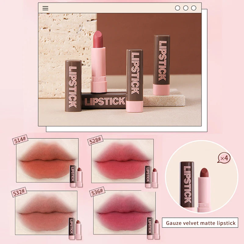 Kit Maquilhagem - 9 Batons Pó Compacto BB Cream Lápis Sobrancelha Máscara Delineador