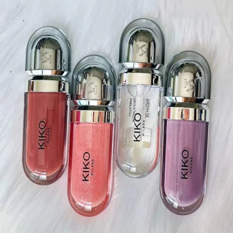 Gloss Labial KIKO 3D Hydra Espelho – Brilho Shimmer Hidratante Perolado Volumizador Não Transfere
