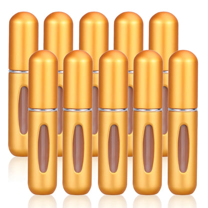 Frasco Perfume Recarga Inferior 5ml Kit 10un – Spray Recarregável Portátil Vazio Cosmético Viagem