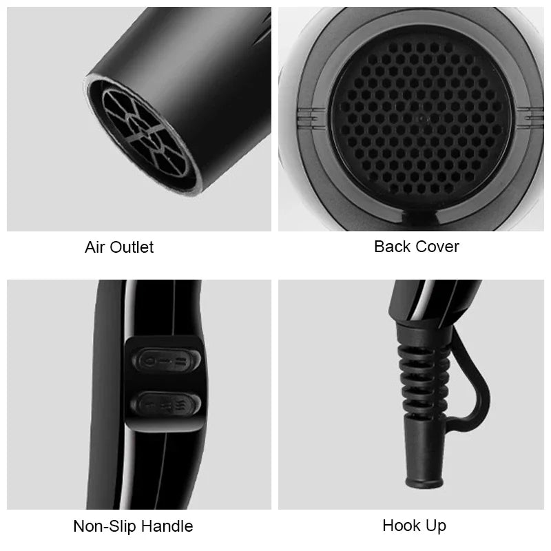 Secador de Cabelo Profissional 2200W Potente