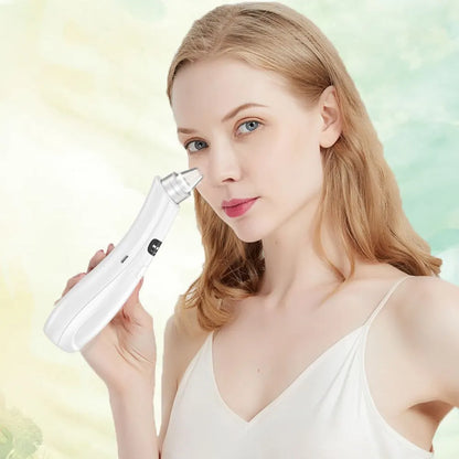 Máquina de Limpeza Facial com Vácuo | 3 Modos de Sução, Remove Cravos e Pele Morta