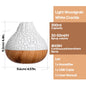 Umidificador Vulcão 300ml com 7 Cores LED - Difusor Aromaterapia USB para Casa e Escritório
