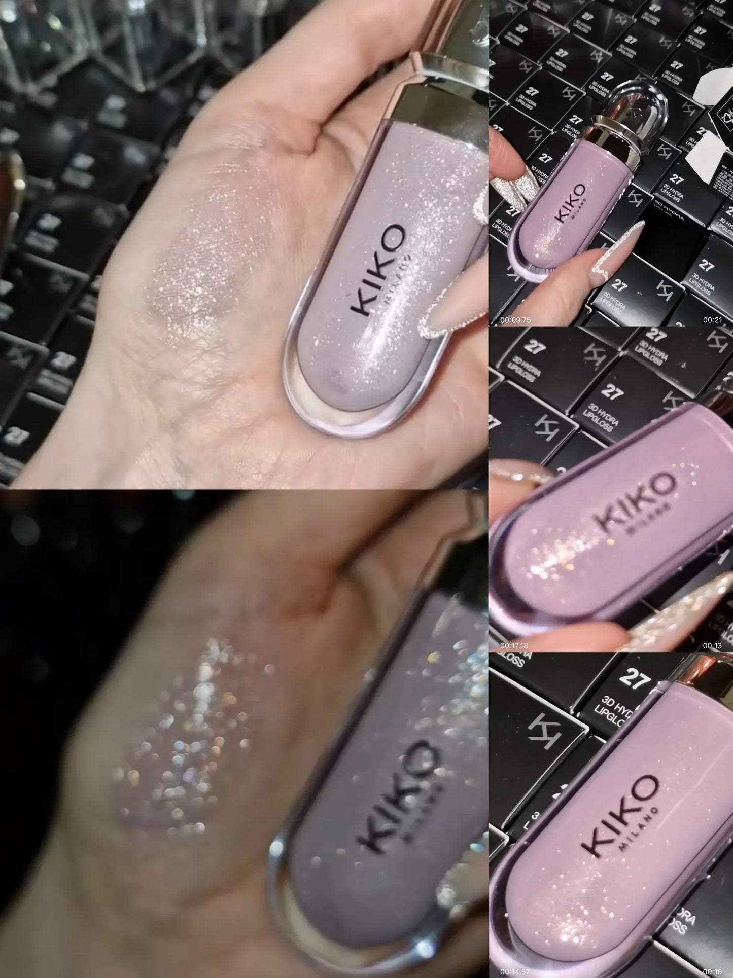 Gloss Labial KIKO 3D Hydra Espelho – Brilho Shimmer Hidratante Perolado Volumizador Não Transfere