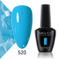 Verniz Gel NAILCO 15ml Série Vermelho Escuro – Cores Glitter UV Manicure Profissional Semi-Permanente