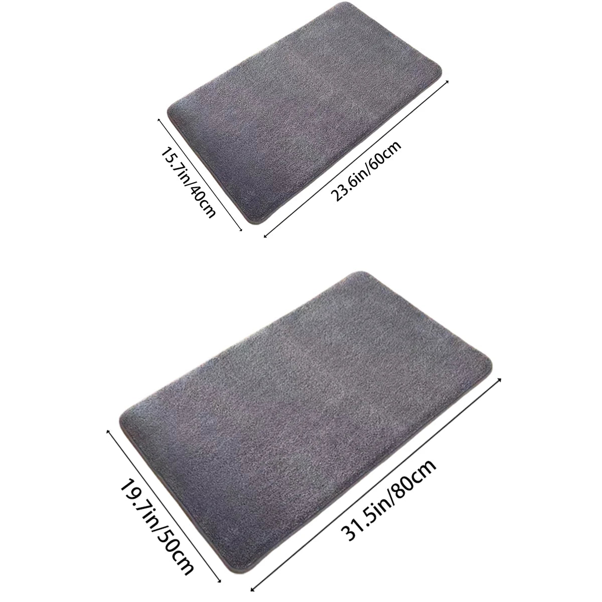 Tapete de Banho Super Absorvente Antiderrapante | Veludo Coral Premium