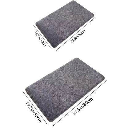 Tapete de Banho Super Absorvente Antiderrapante | Veludo Coral Premium