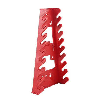 Organizador de Ferramentas Vermelho – Suporte para Chaves e Chaves de Boca | Porta-Ferramentas de Parede | Bandeja de Armazenamento para Soquetes | Organizador de Ferramentas em Plástico