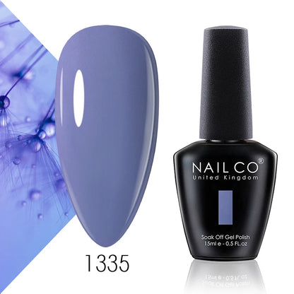 Verniz Gel NAILCO 15ml Série Vermelho Escuro – Cores Glitter UV Manicure Profissional Semi-Permanente