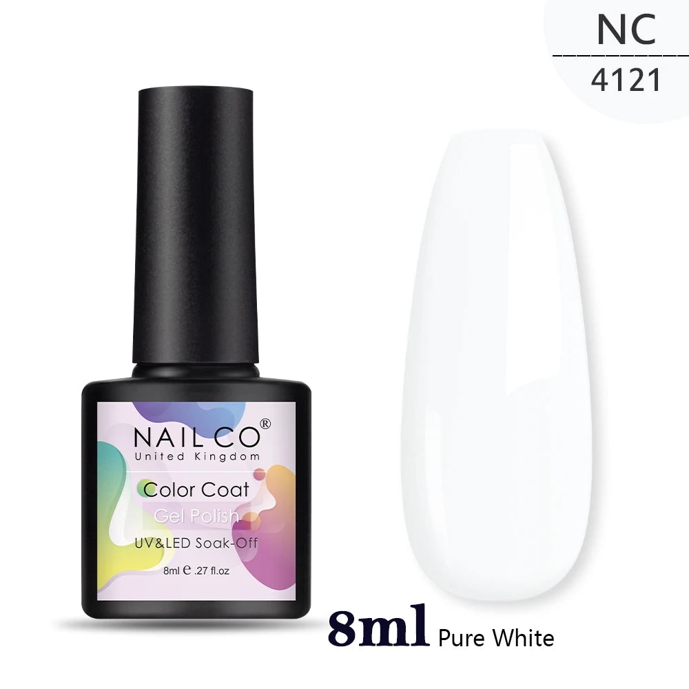 Verniz Gel NAILCO 15ml Série Vermelho Escuro – Cores Glitter UV Manicure Profissional Semi-Permanente