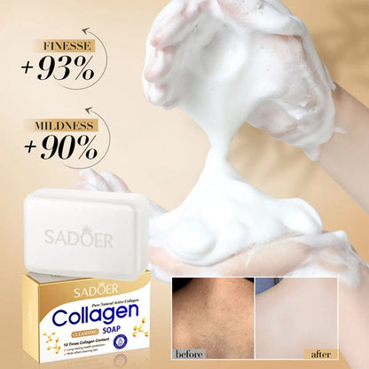 Sabonete Artesanal Colágeno 100g – Suave Hidratante Limpeza Profunda Rosto Corpo Fragrância Duradoura