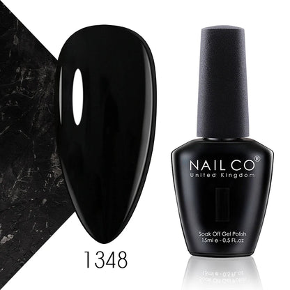 Verniz Gel NAILCO 15ml Série Vermelho Escuro – Cores Glitter UV Manicure Profissional Semi-Permanente