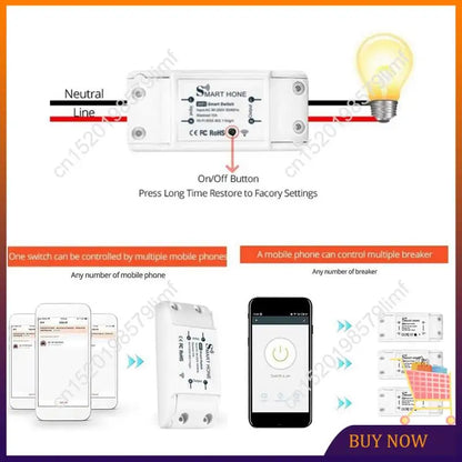 Interruptor Inteligente MSOR Tuya WiFi