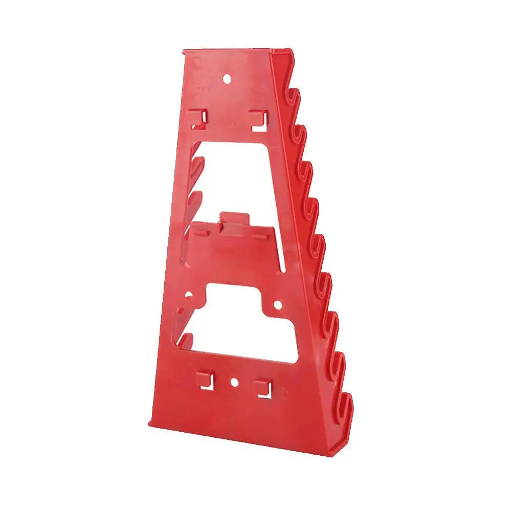 Organizador de Ferramentas Vermelho – Suporte para Chaves e Chaves de Boca | Porta-Ferramentas de Parede | Bandeja de Armazenamento para Soquetes | Organizador de Ferramentas em Plástico