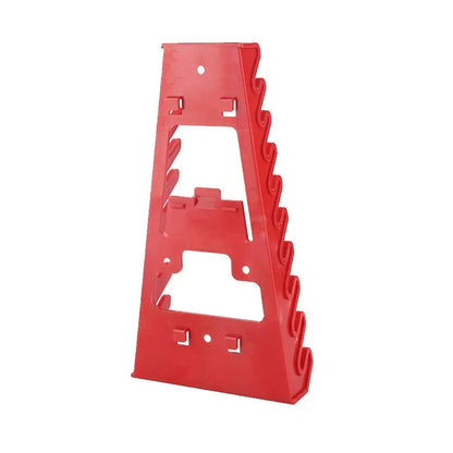 Organizador de Ferramentas Vermelho – Suporte para Chaves e Chaves de Boca | Porta-Ferramentas de Parede | Bandeja de Armazenamento para Soquetes | Organizador de Ferramentas em Plástico