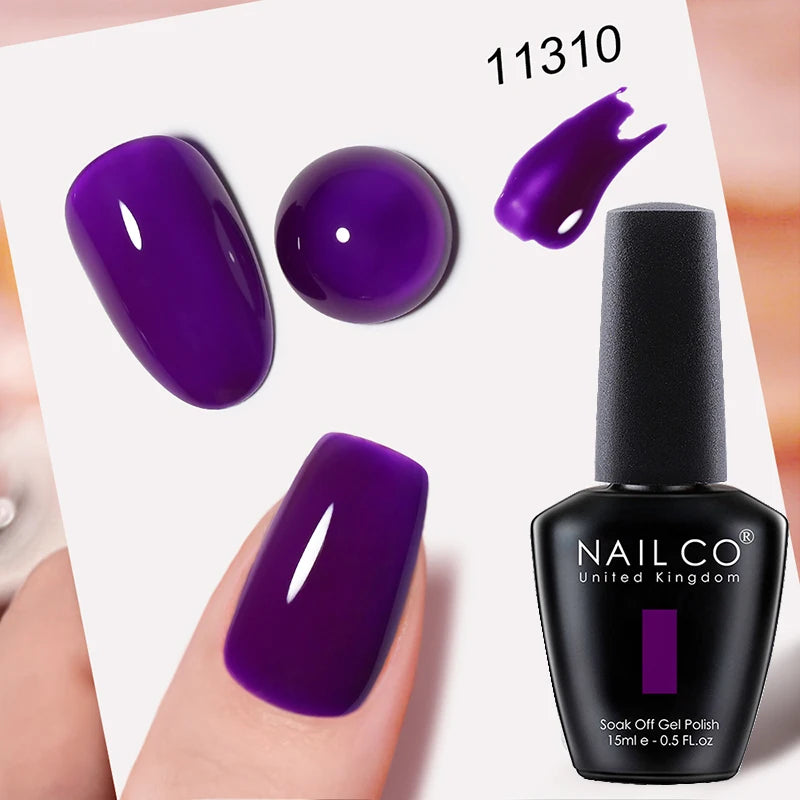 Verniz Gel NAILCO 15ml UV/LED Sem Hema/TPO – Base e Top Coat Profissional Semi-Permanente