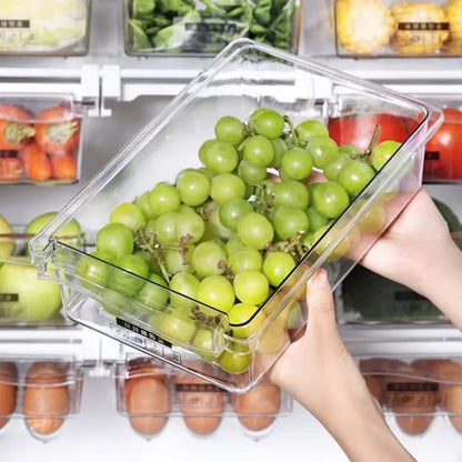 Caixa de Armazenamento para Cozinha | Gaveta Deslizante Transparente para Frigorífico