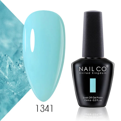 Verniz Gel NAILCO 15ml Série Vermelho Escuro – Cores Glitter UV Manicure Profissional Semi-Permanente