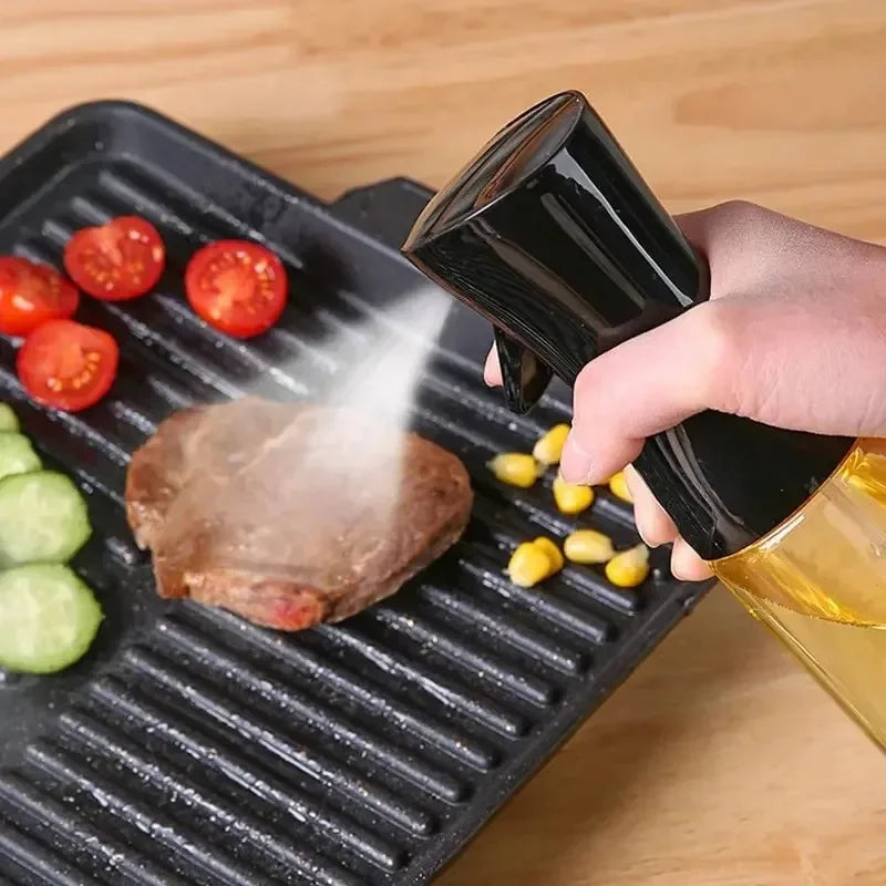 Spray de Óleo para Cozinha - Pulverizador Dispensador Azeite Reutilizável Grau Alimentar Vinagre