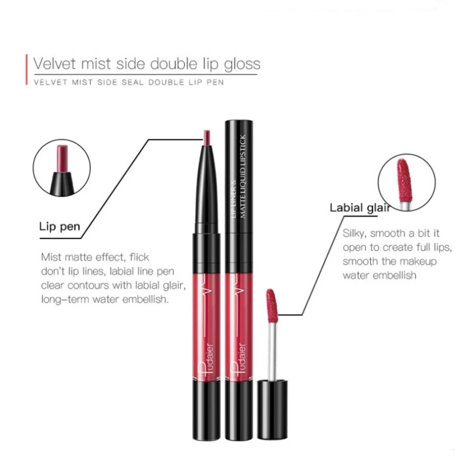 Delineador Labial À Prova de Água – Alta Pigmentação | Longa Duração | Resistente ao Suor | Contorno Perfeito